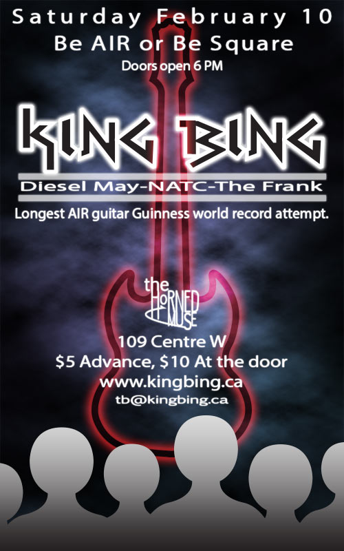 Air Guitar Event poster